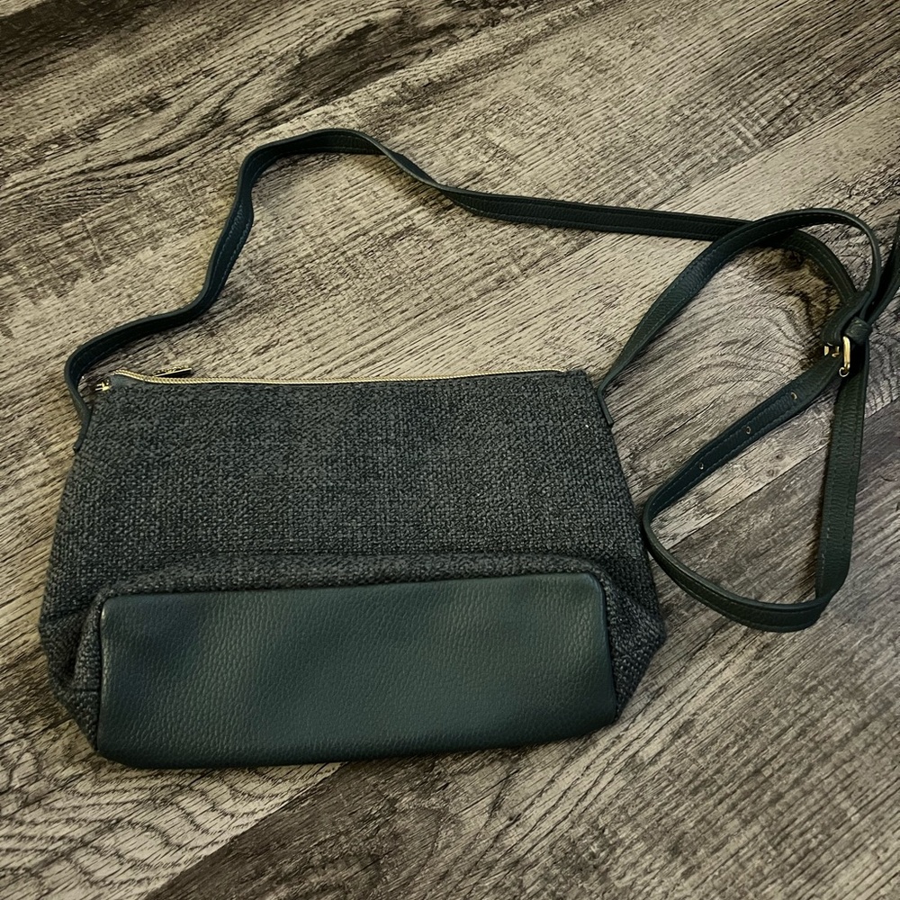 Lancome Gray and Green Crossbody Bag
